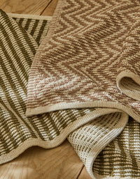 Tapis tissé en coton - Moka
