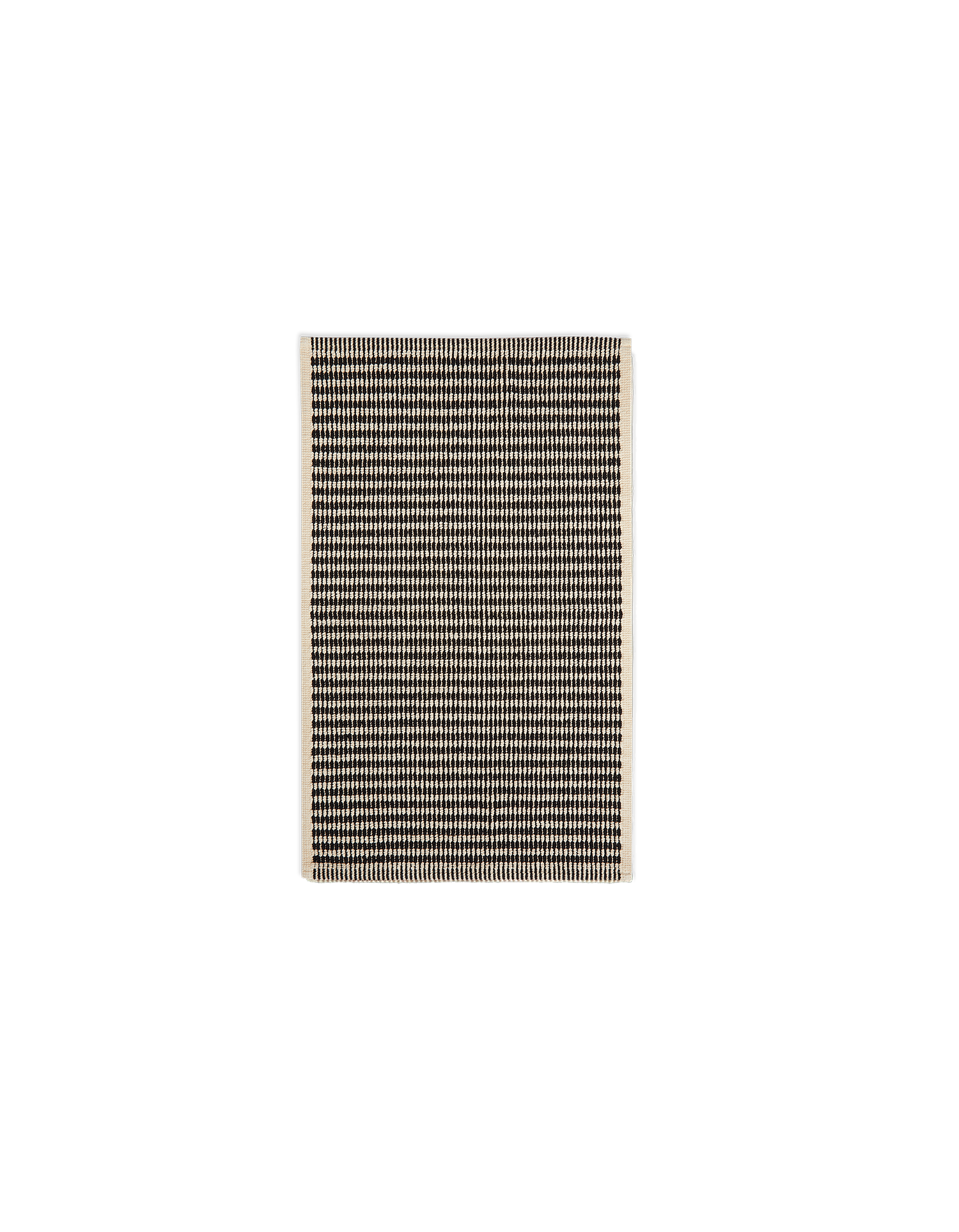 Tapis tissé en coton - Noir