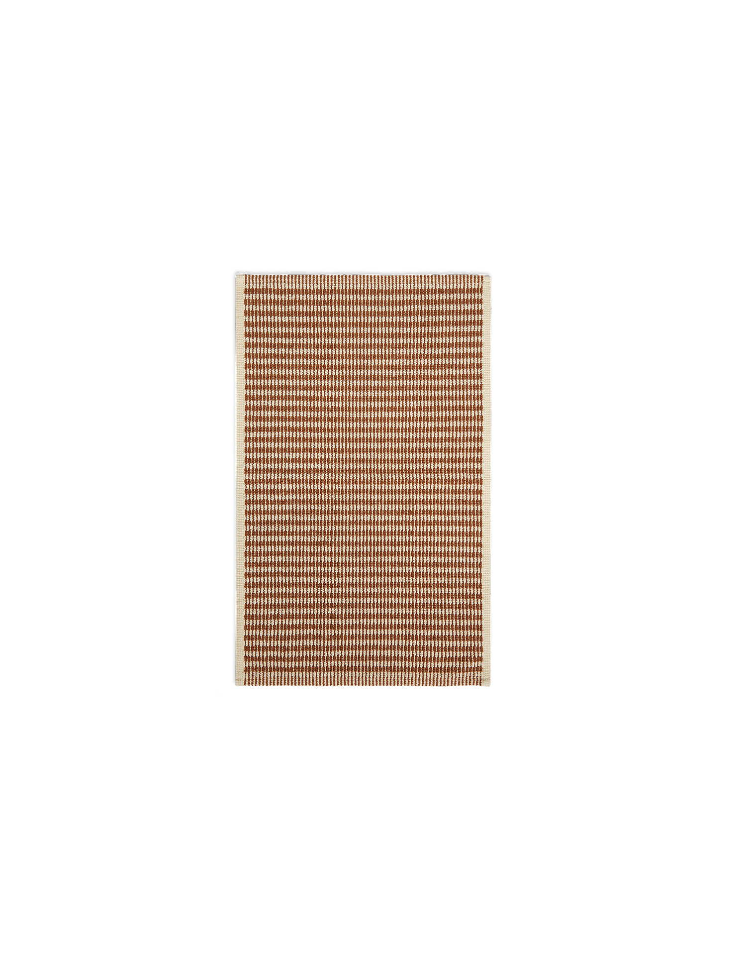 Tapis tissé en coton - Terracotta