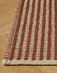 Tapis tissé en coton - Terracotta