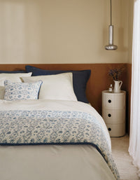 Housse de coussin en coton - Campagne Bleue