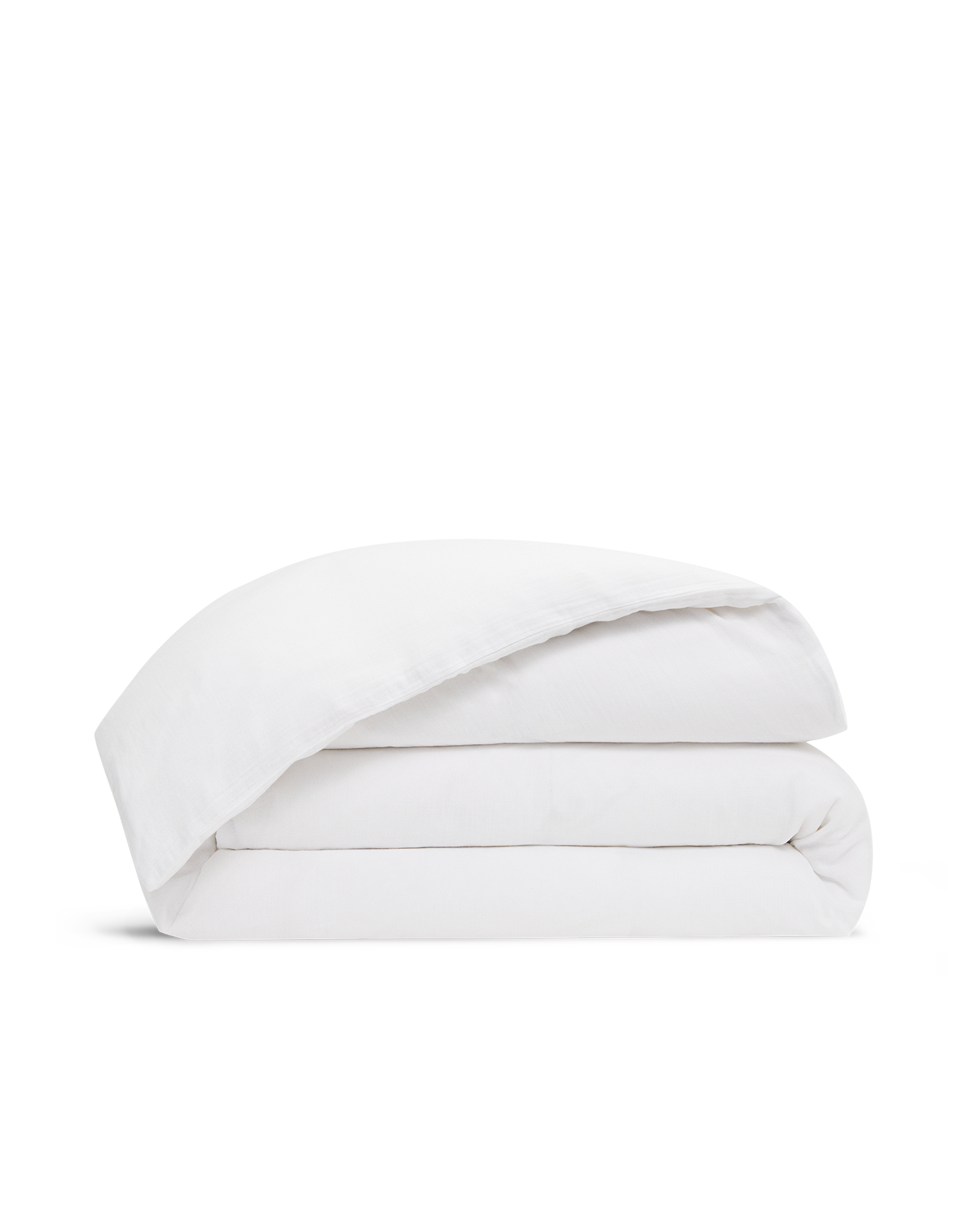 Housse de couette en gaze de coton double épaisseur - Blanc