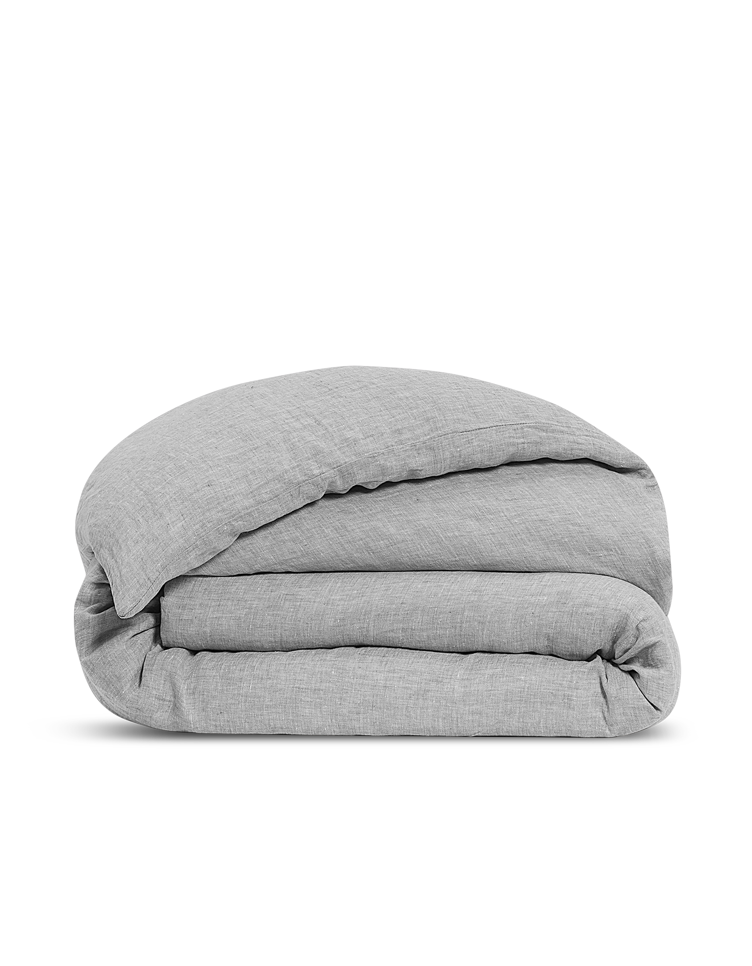 Housse de couette en lin lavé - Gris Chambray