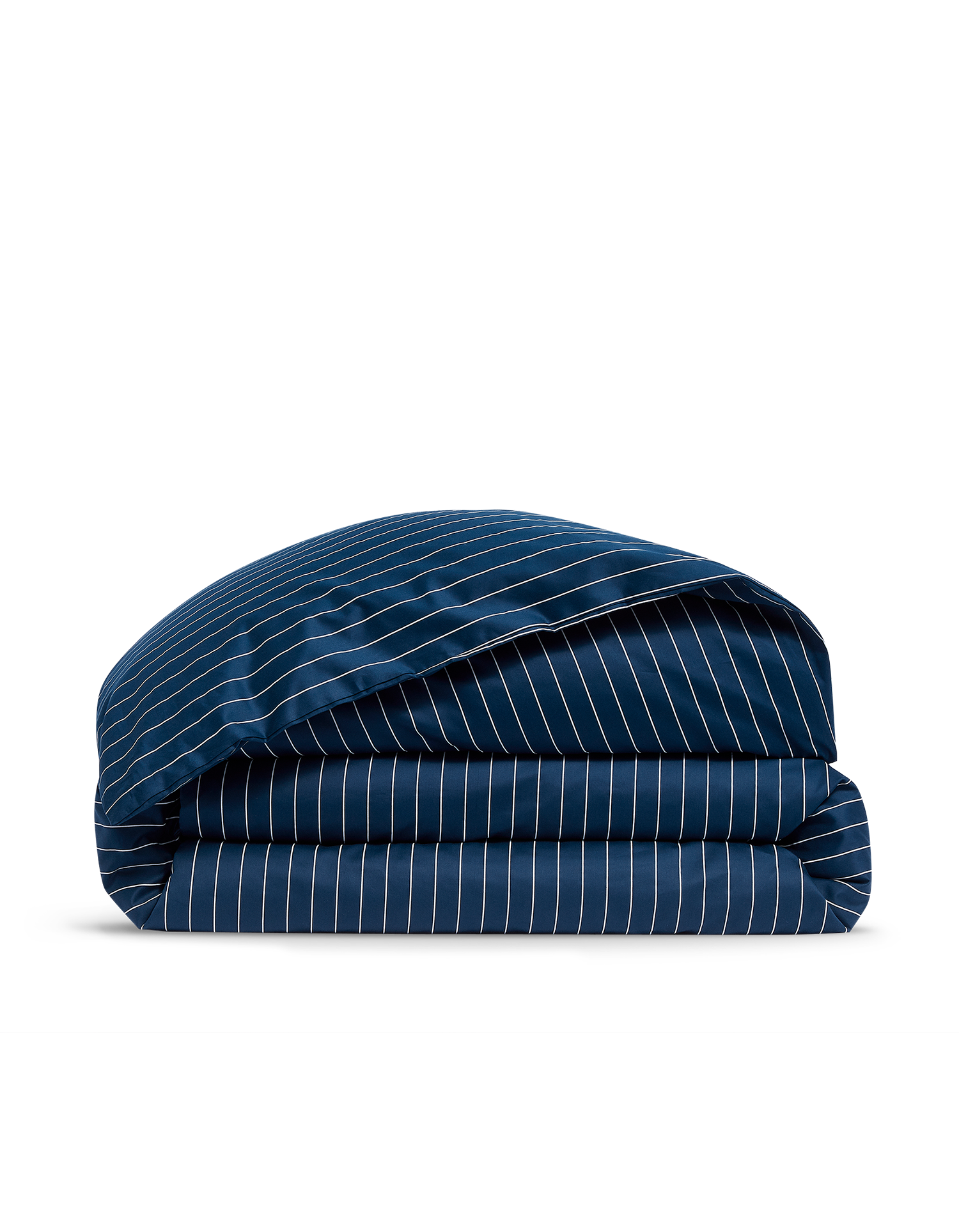 Cotton satin duvet cover - Navy