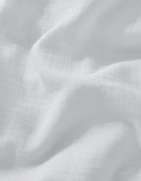 Drap housse en gaze de coton double épaisseur - Blanc