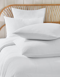 Housse de couette en gaze de coton double épaisseur - Blanc