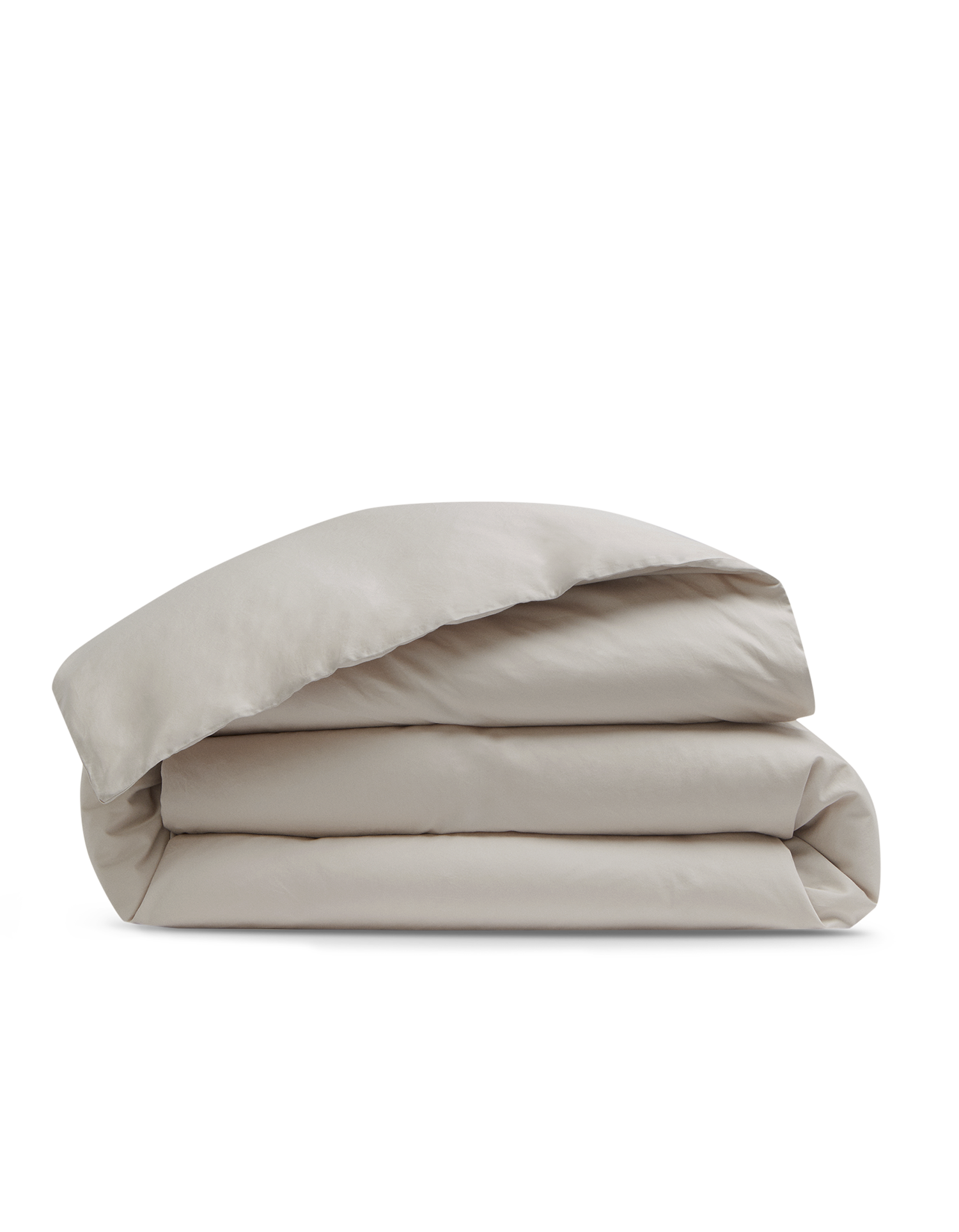 Housse de couette en satin de coton lavé - Dune