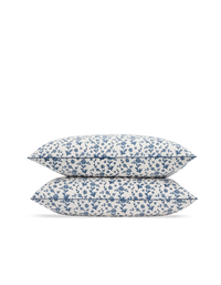 Taies d'oreiller en percale de coton - Fleur Aquarelle