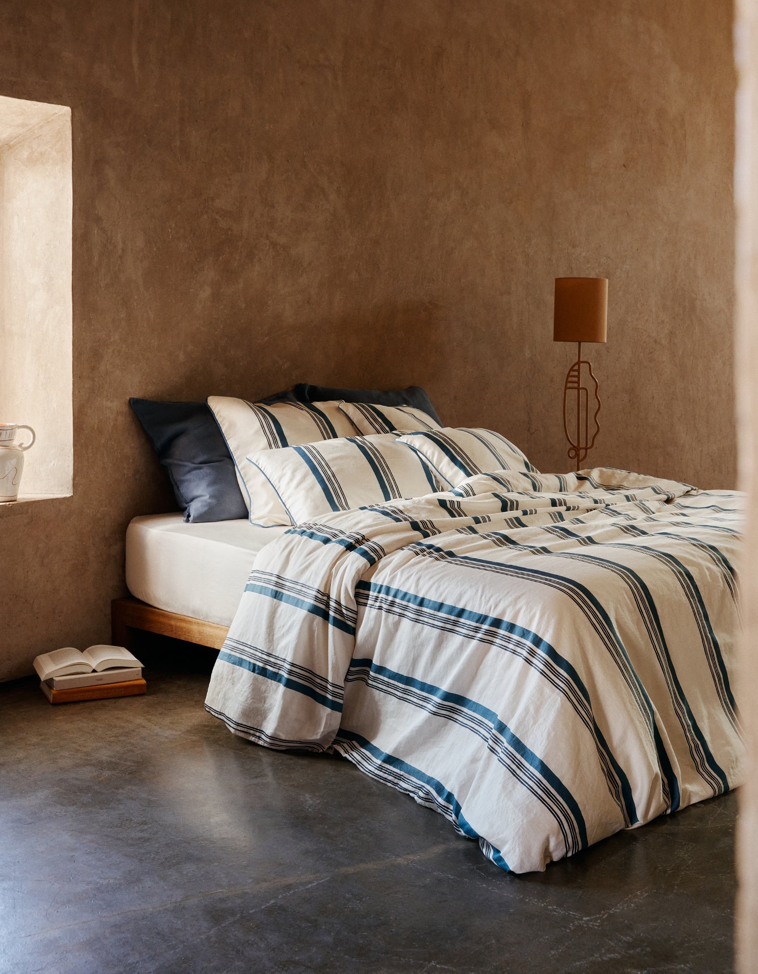 Drap housse en satin de coton lavé - Ivoire