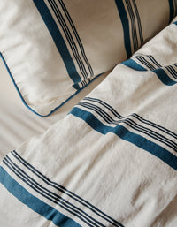 Drap housse en satin de coton lavé - Ivoire