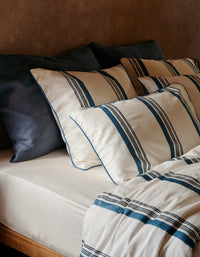 Drap housse en satin de coton lavé - Ivoire