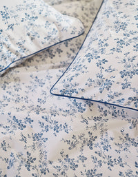 Taies d'oreiller Bonsoirs x Innocence en percale de coton - Campagne Bleue
