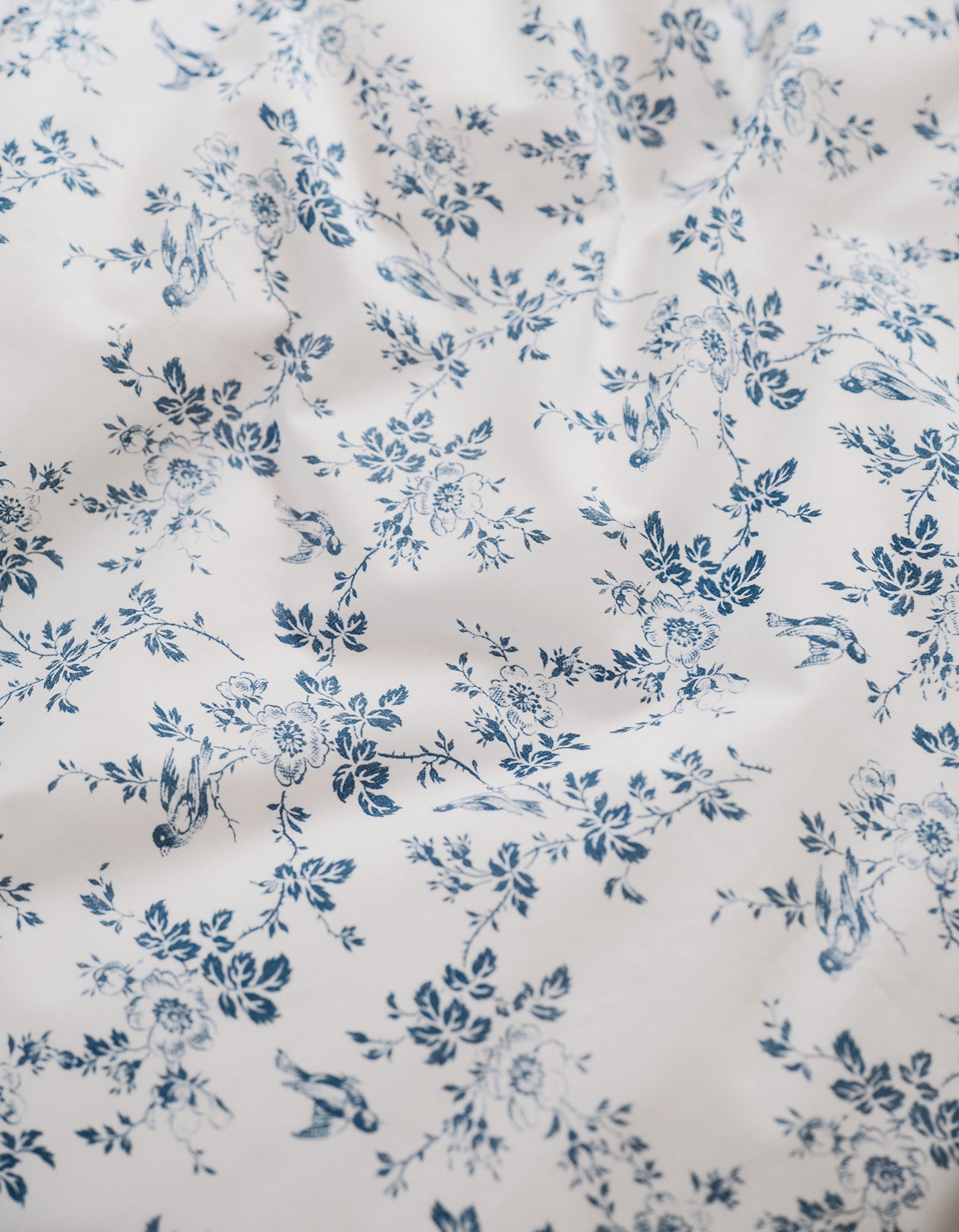Taies d'oreiller Bonsoirs x Innocence en percale de coton - Campagne Bleue