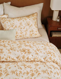 Duvet Cover Bonsoirs x Innocence in cotton percale - Paradis Doré