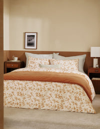 Duvet Cover Bonsoirs x Innocence in cotton percale - Paradis Doré
