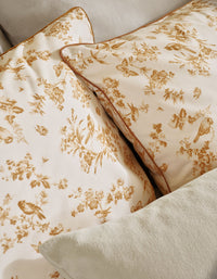 Taies d'oreiller Bonsoirs x Innocence en percale de coton - Paradis Doré