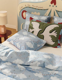 0QTY _ Housse de couette Bonsoirs x Pangea en percale de coton - Dreams