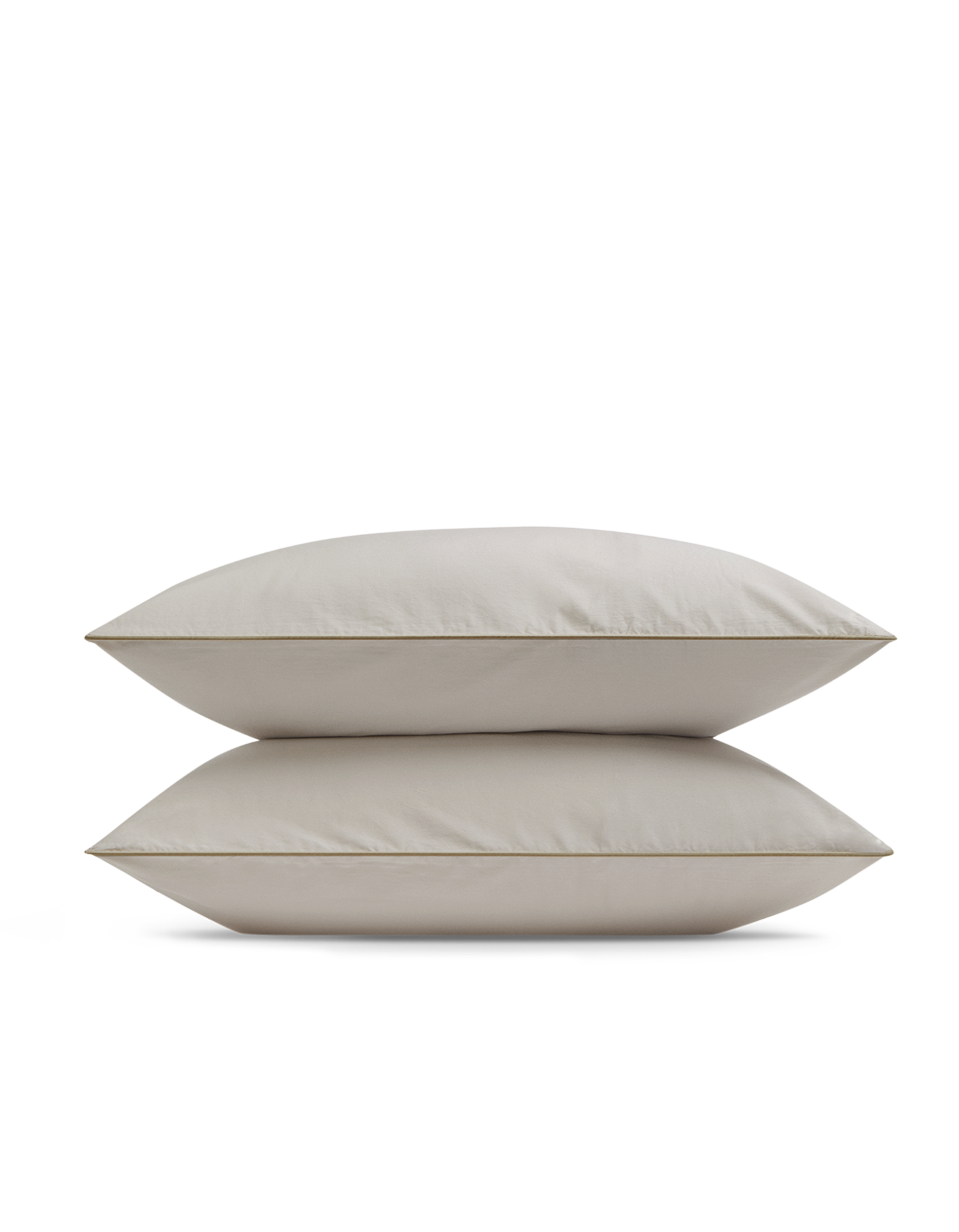 Taies d'oreiller en satin de coton lavé - Dune