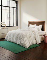 Taies d'oreiller en percale de coton - Olive
