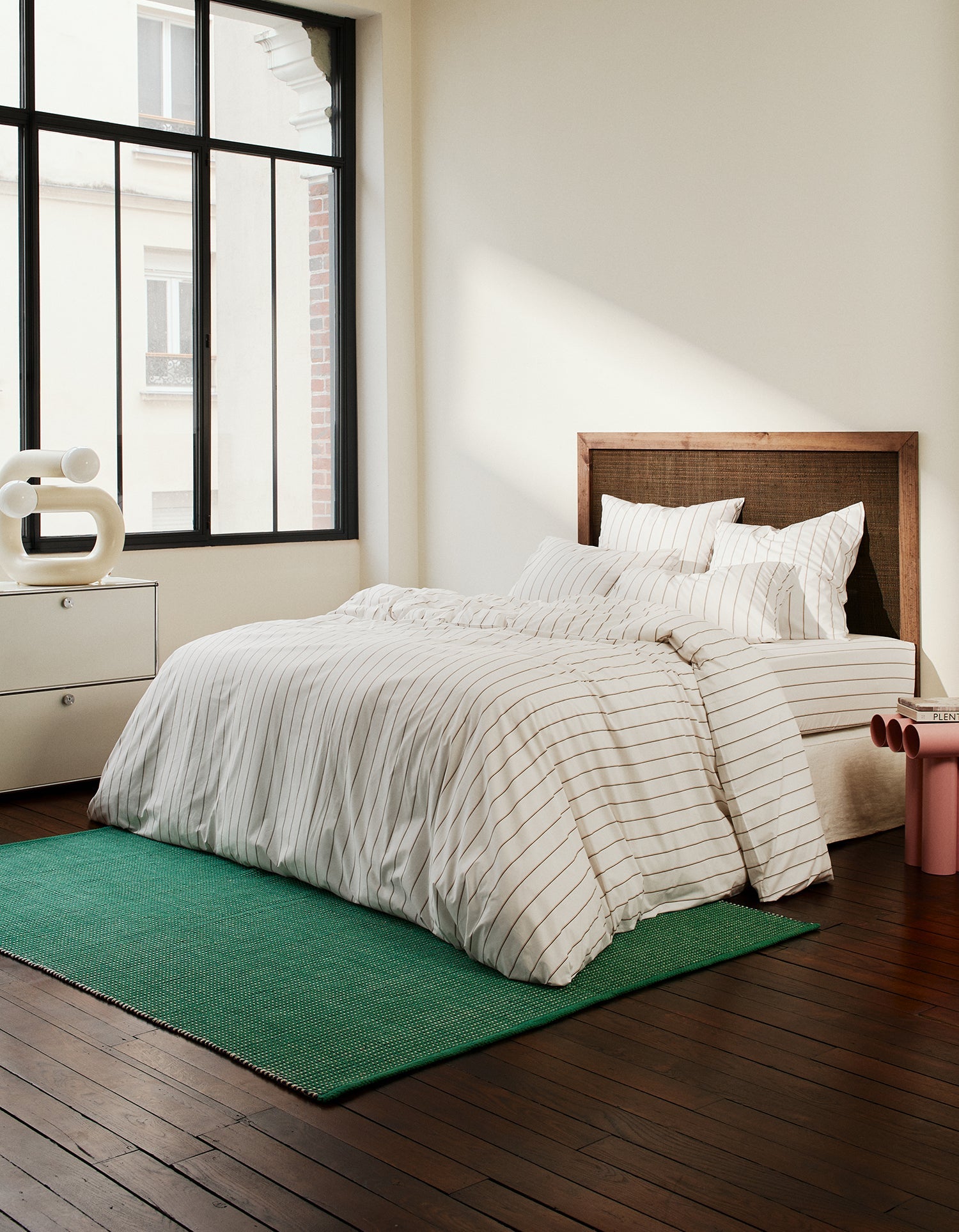 Taies d'oreiller en percale de coton - Olive