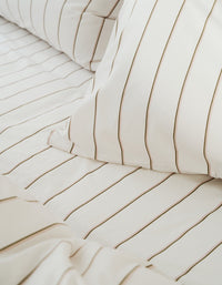 Taies d'oreiller en percale de coton - Olive