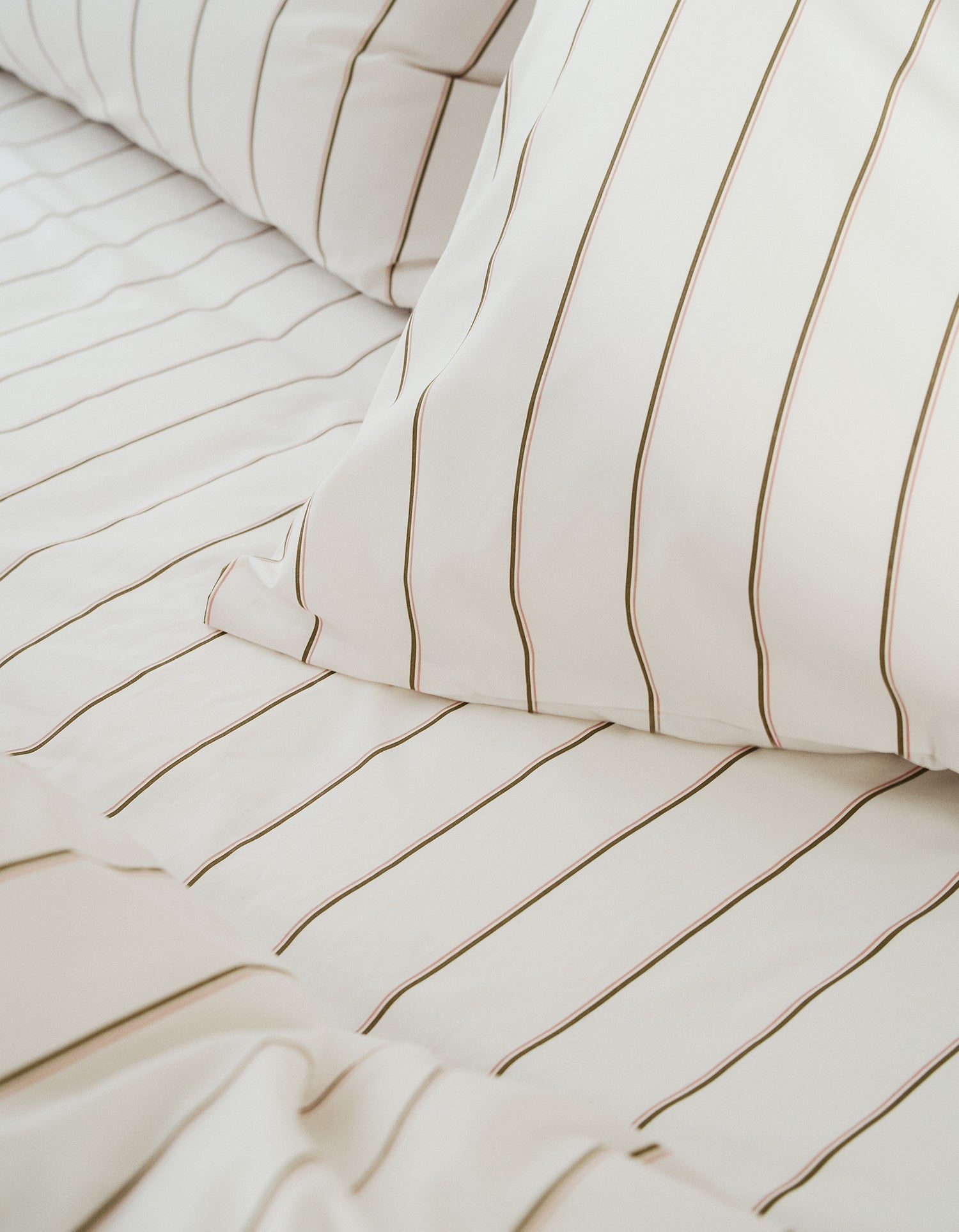 Housse de couette en percale de coton - Olive