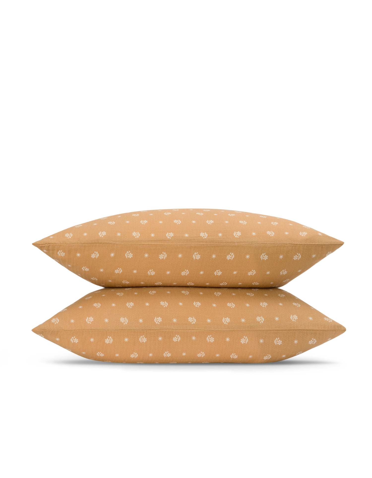 Taies d'oreiller en gaze de coton double épaisseur - Bouton d'Or