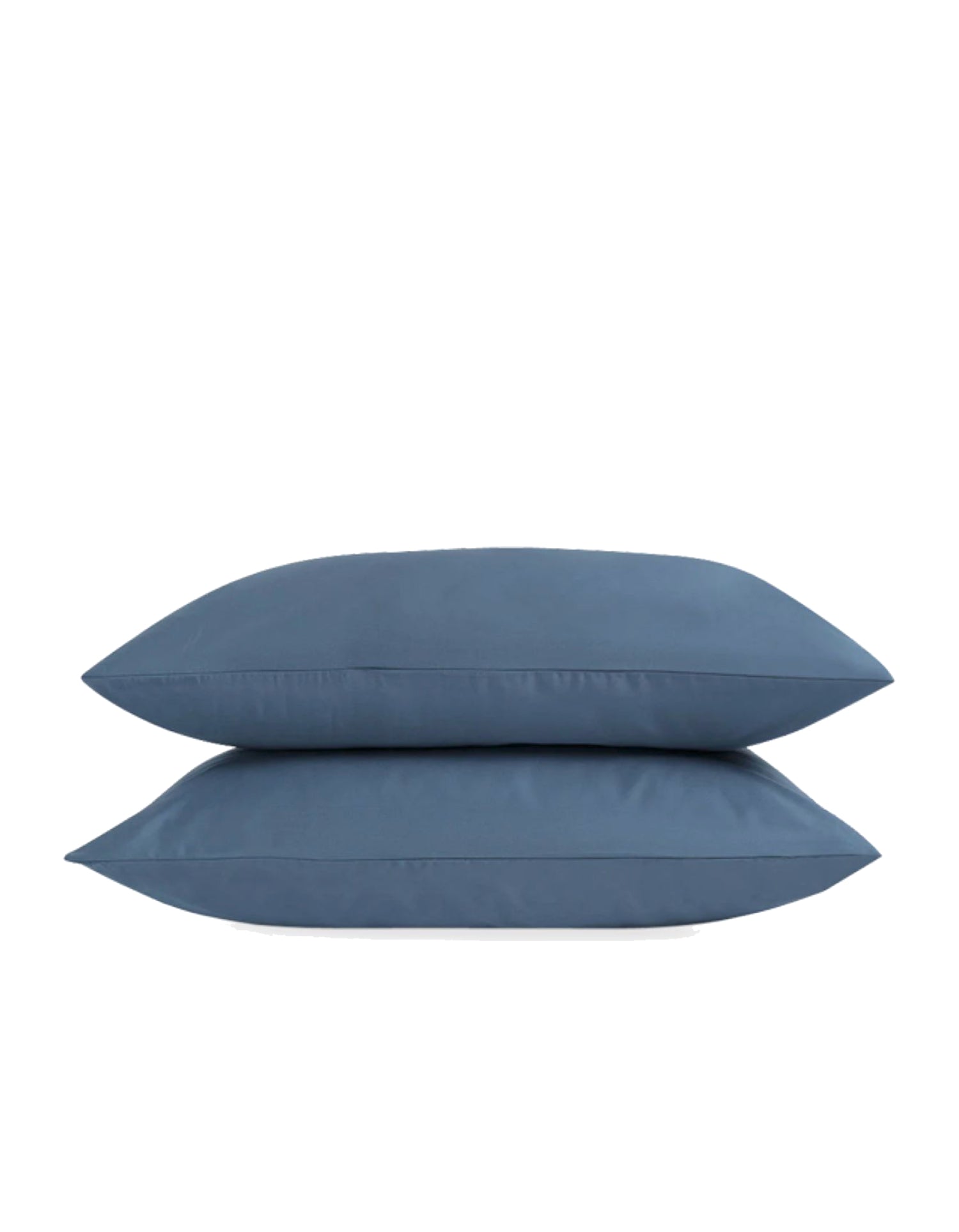Taies d'oreiller en satin de coton - Bleu