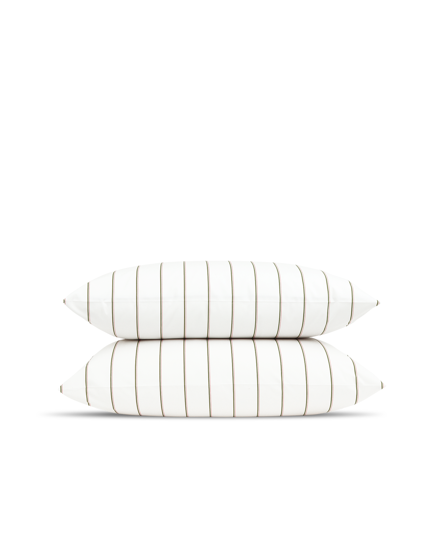 Taies d'oreiller en percale de coton - Olive
