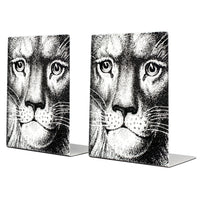 Leone bookends - Black & White