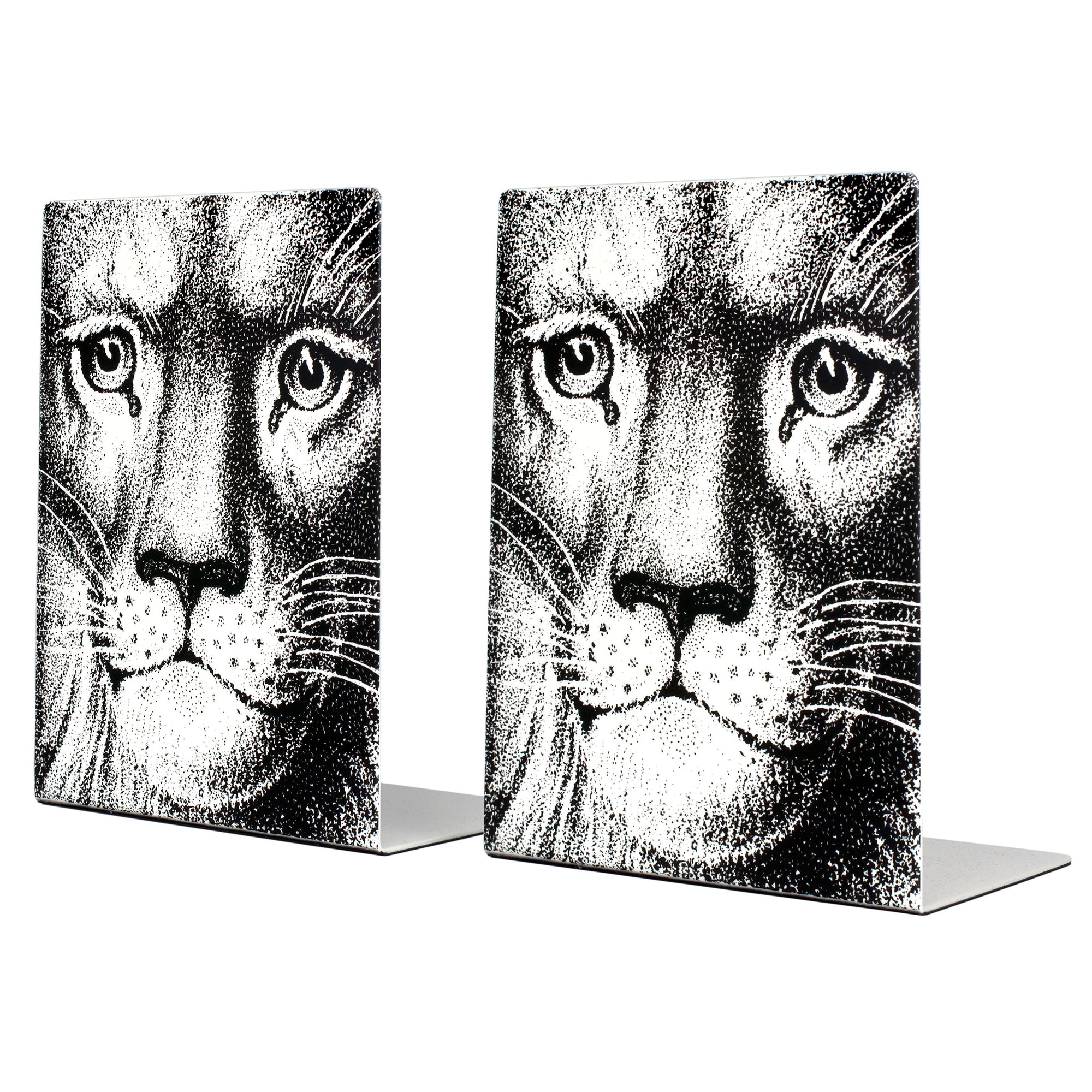 Leone bookends - Black & White
