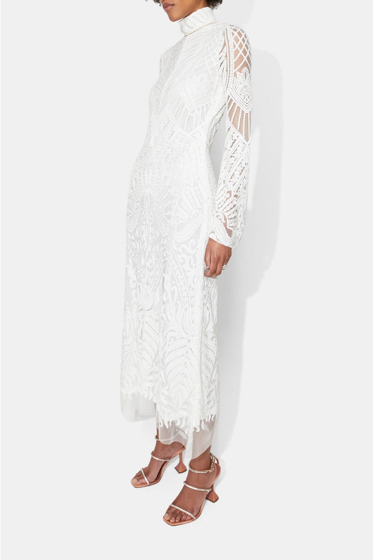 Borghese Backless Midi Dress