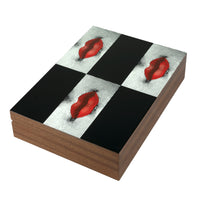 Legno Kiss solid wood box - Red