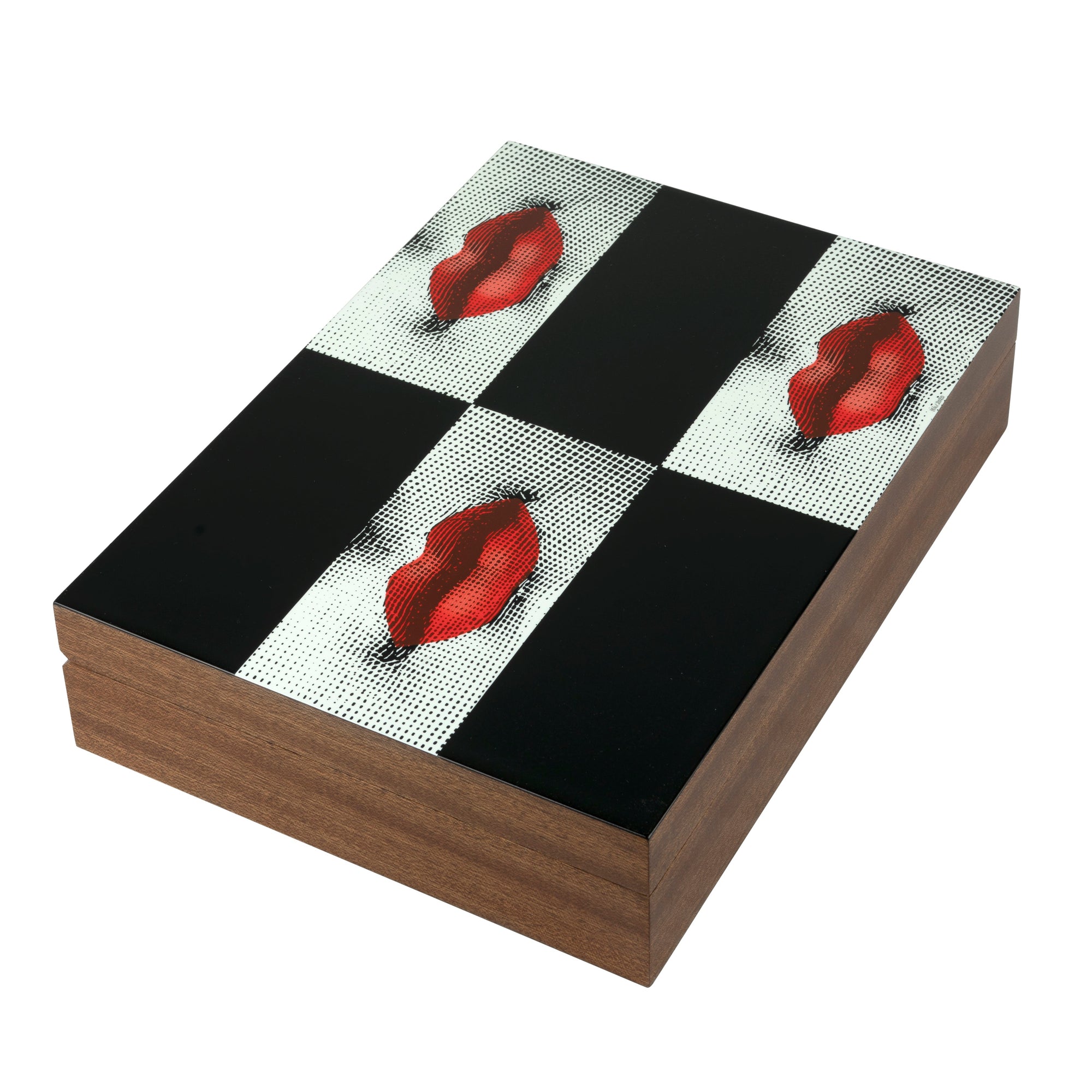 Legno Kiss solid wood box - Red