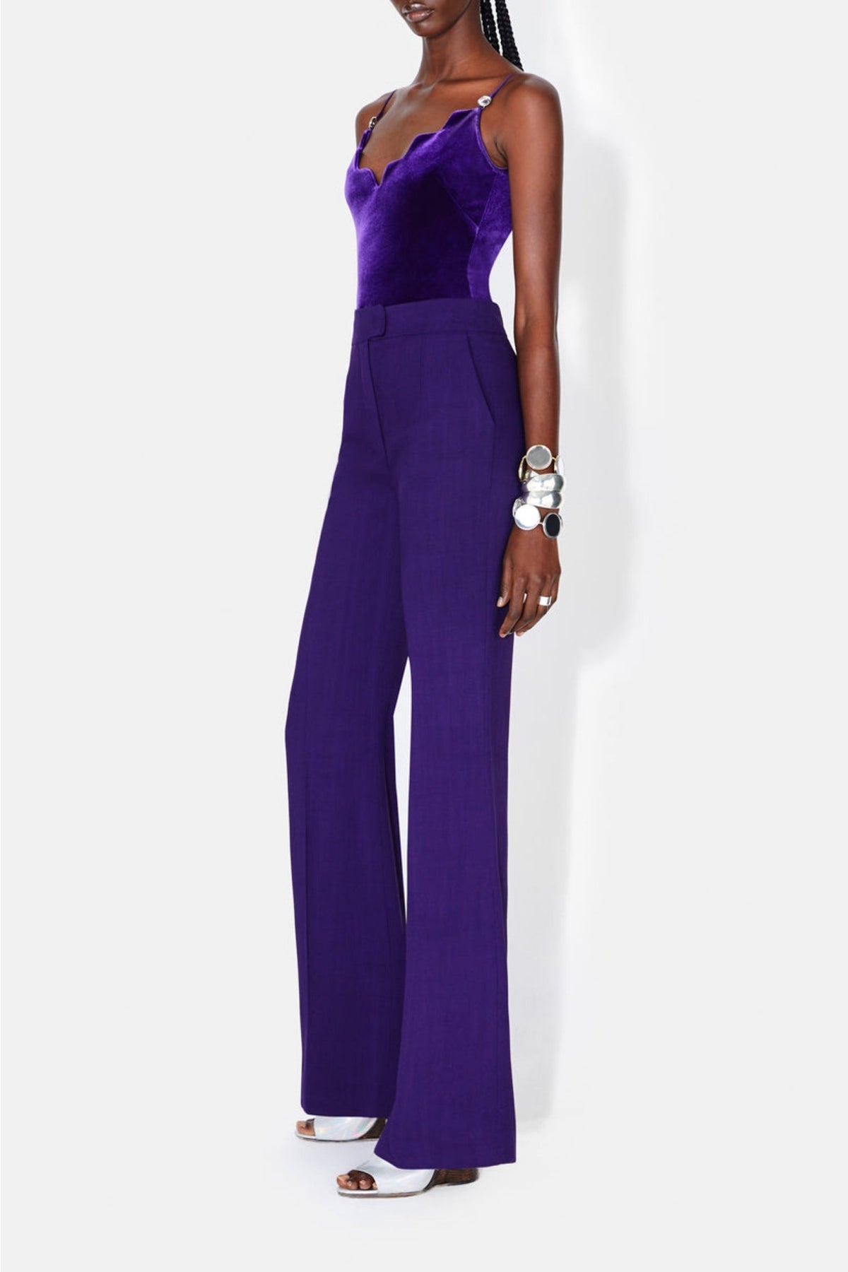 Pantalon Boyfriend - Blackcurrant