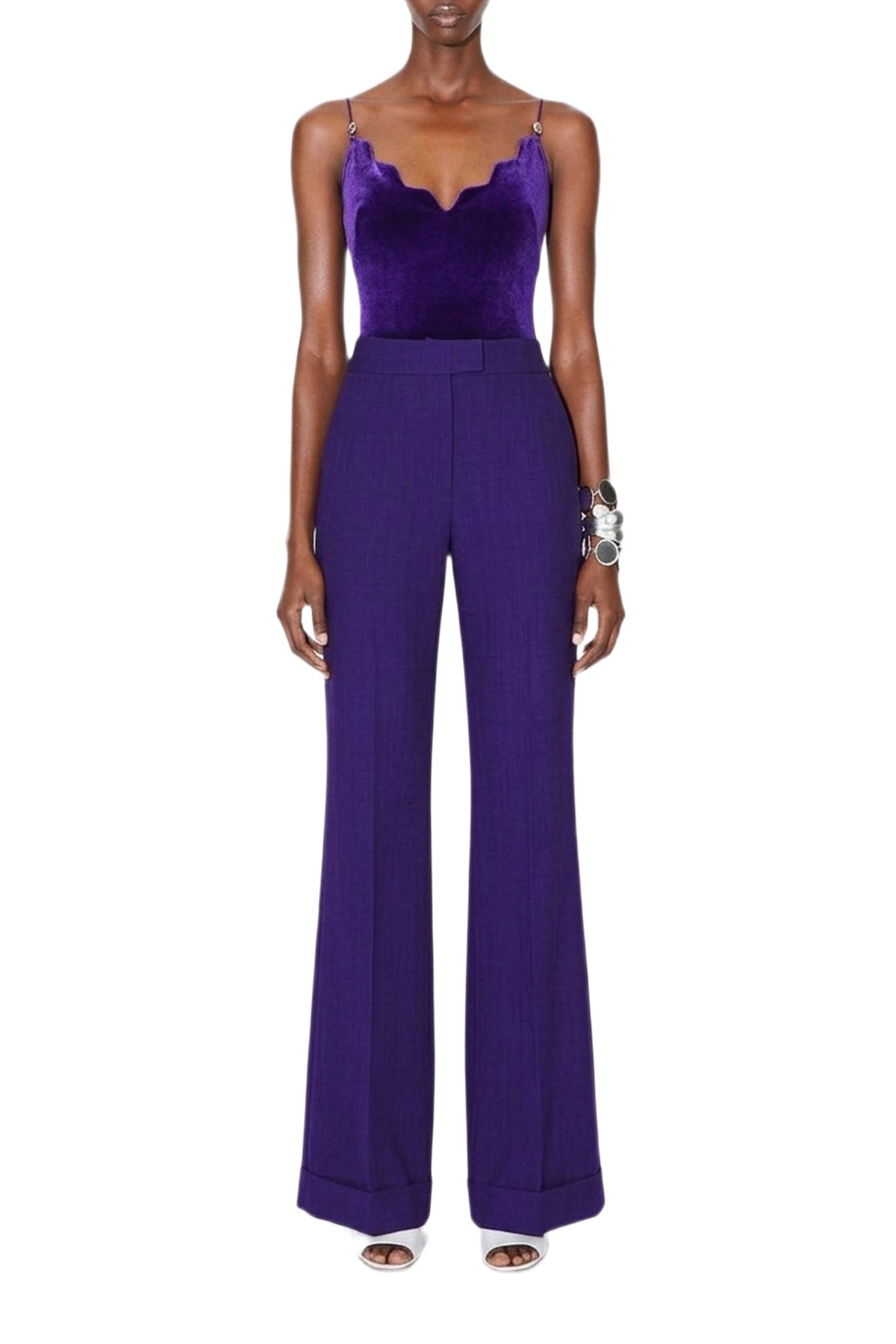 Boyfriend Trousers - Blackcurrant