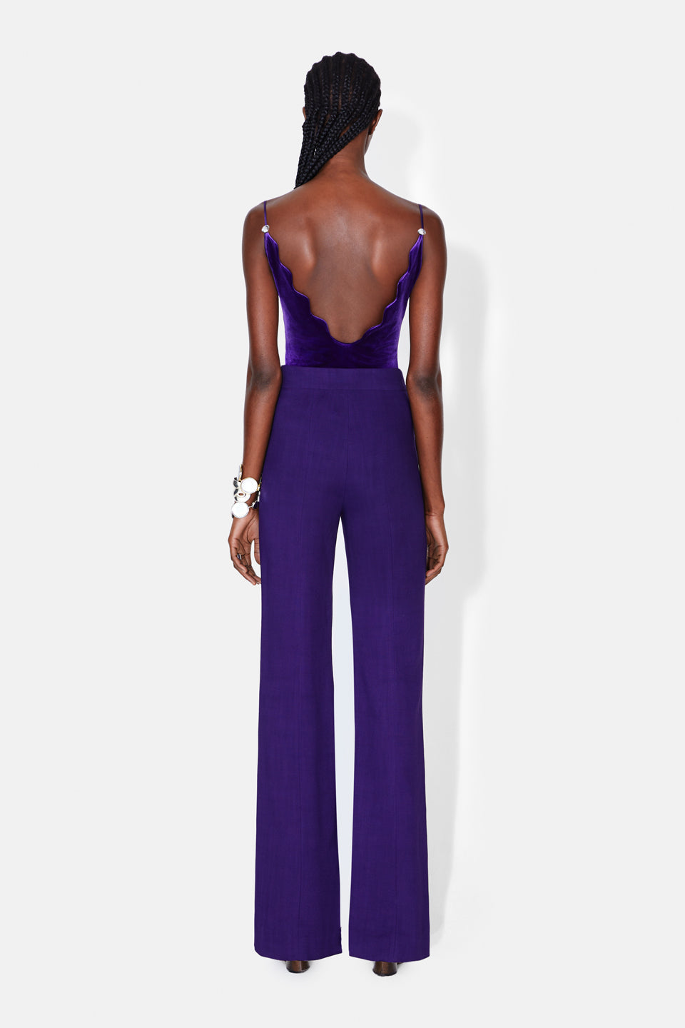 Pantalon Boyfriend - Blackcurrant