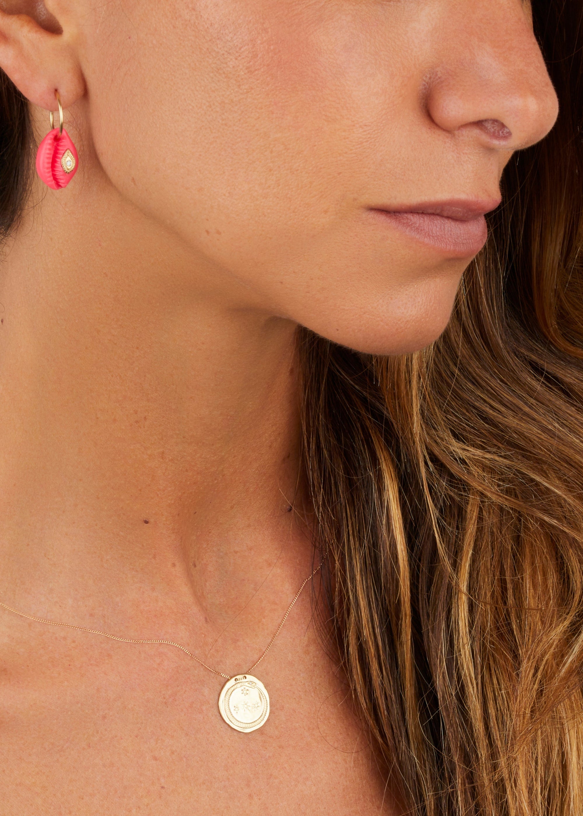 Collier Idaho n°1 en or jaune avec diamant - Or rose & Diamant
