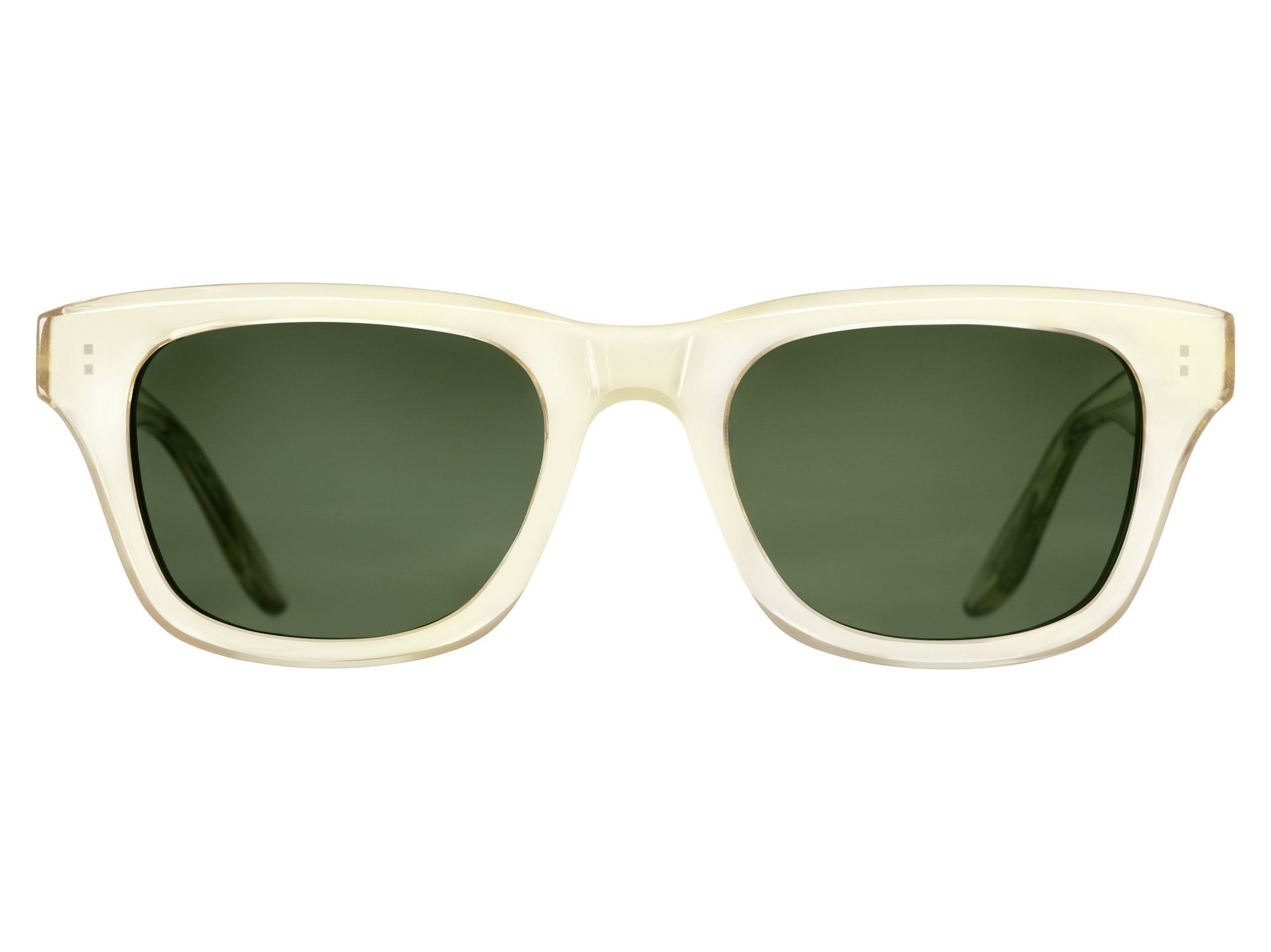 Sunglasses Thunderball - Shiny Beige & Green Polarized
