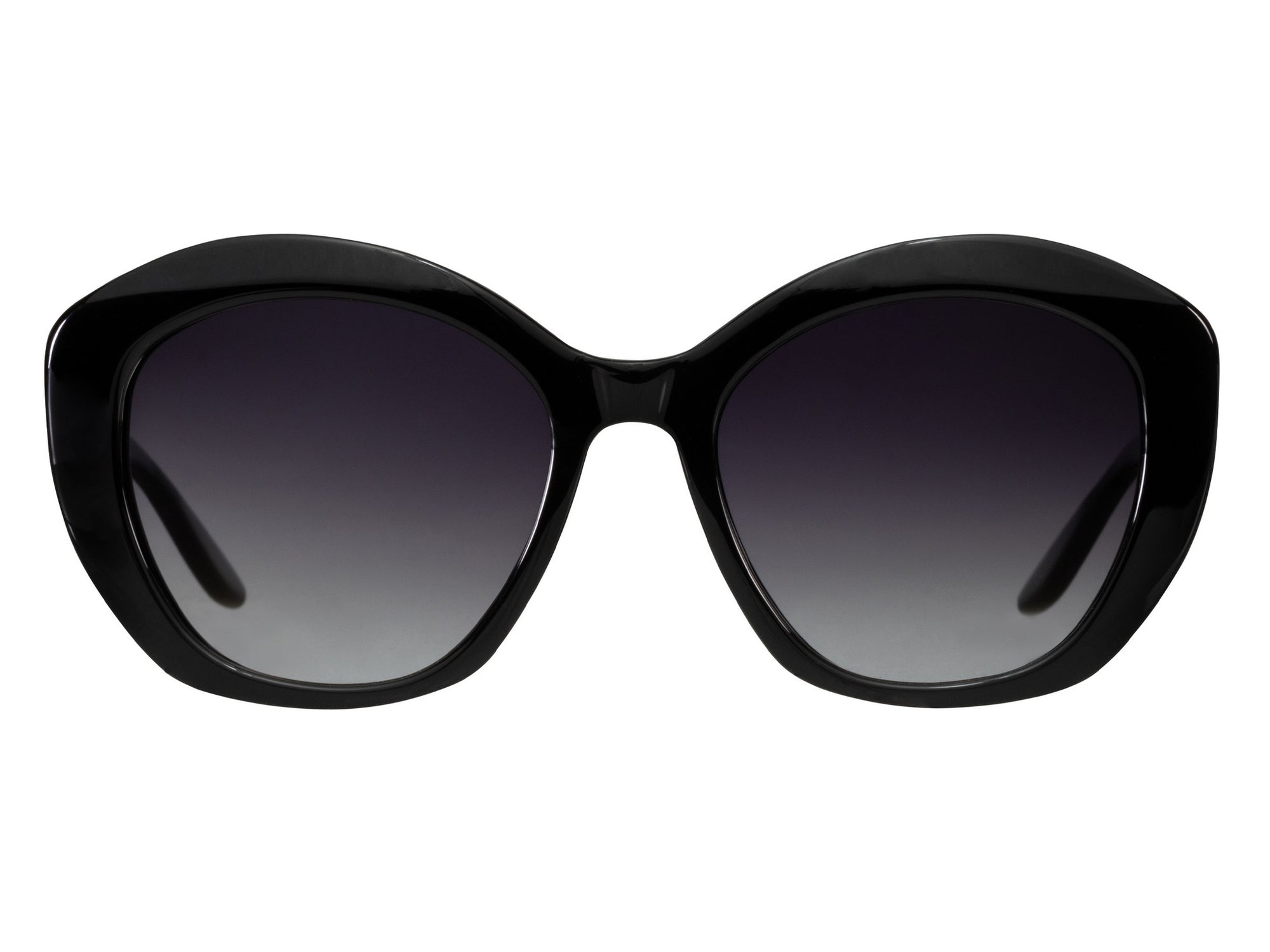 Sunglasses Galilea - Shiny Black  & Gradient Smoke