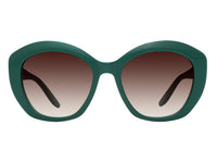 Sunglasses Galilea - Shiny Dark Green & Gradient Brown