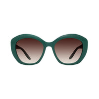 Lunettes de soleil Galilea - Shiny Dark Green & Gradient Brown