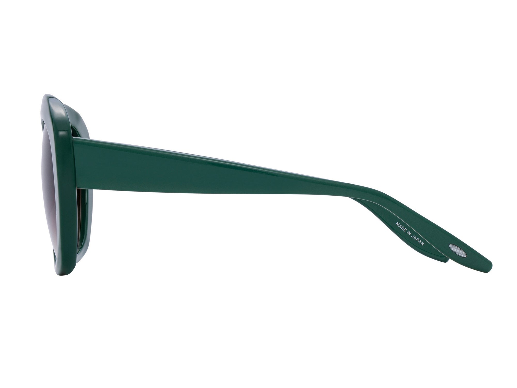 Sunglasses Galilea - Shiny Dark Green & Gradient Brown