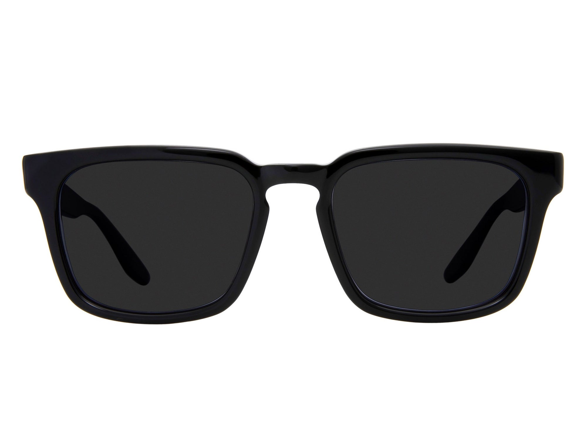 Sunglasses Hamilton - Shiny Black  & Smoke Polarized