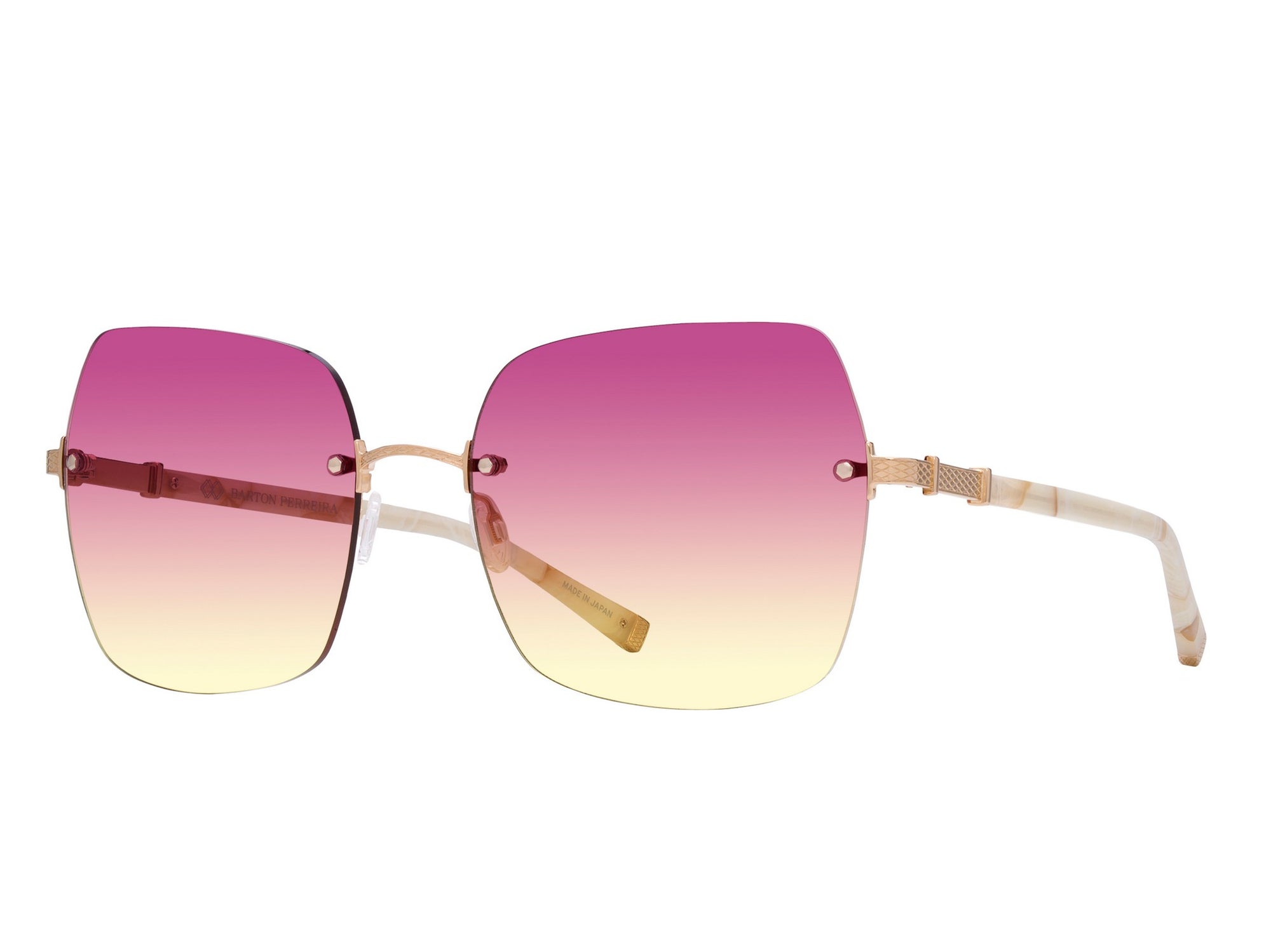 Sunglasses Angie - Shiny Endura Gold & Gradient Bordeaux