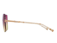 Sunglasses Angie - Shiny Endura Gold & Gradient Bordeaux