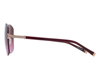 Sunglasses Gloria - Shiny Rose Gold & Gradient Bordeaux