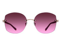 Sunglasses Gloria - Shiny Rose Gold & Gradient Bordeaux