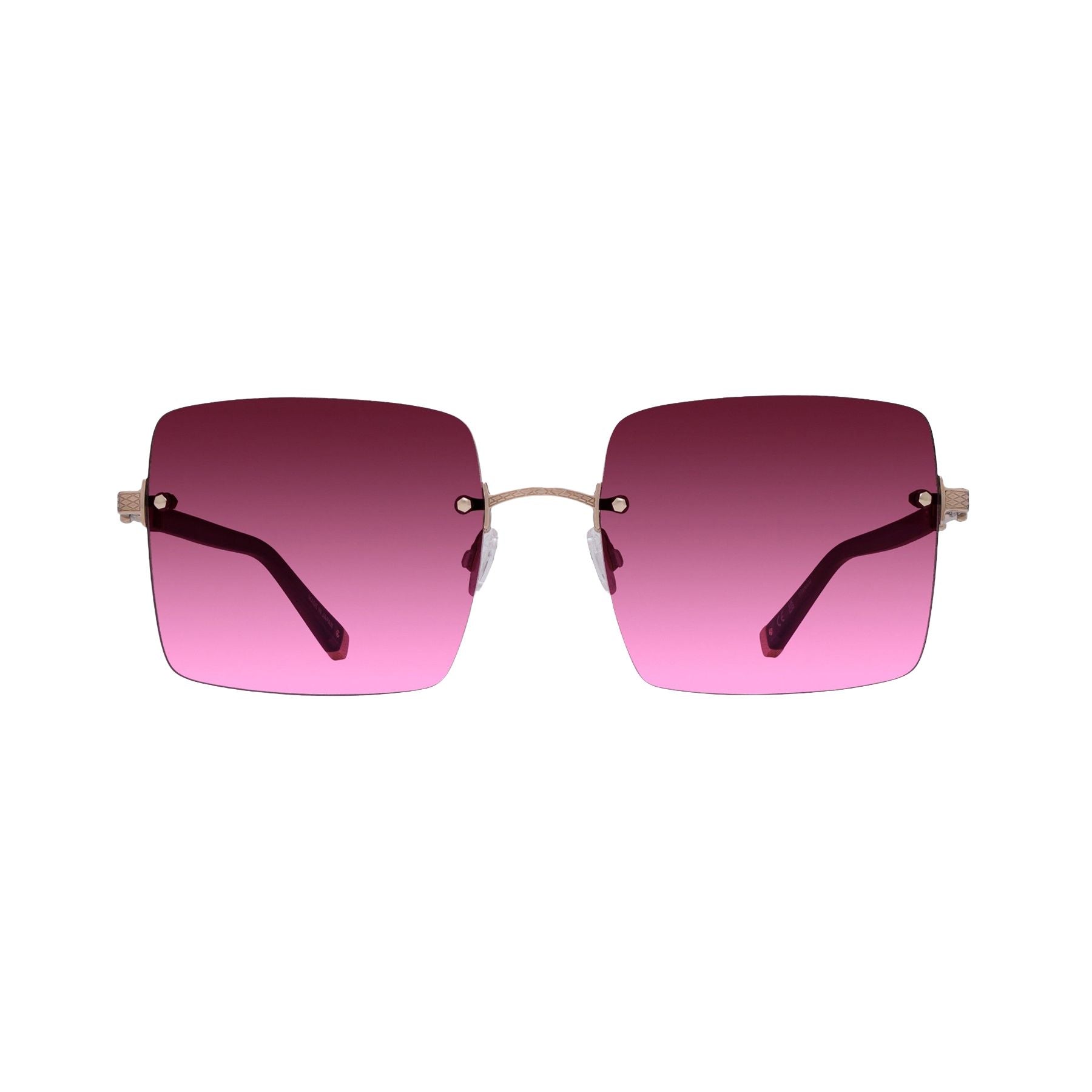 Lunettes de soleil Roxanne - Shiny Rose Gold & Gradient Bordeaux
