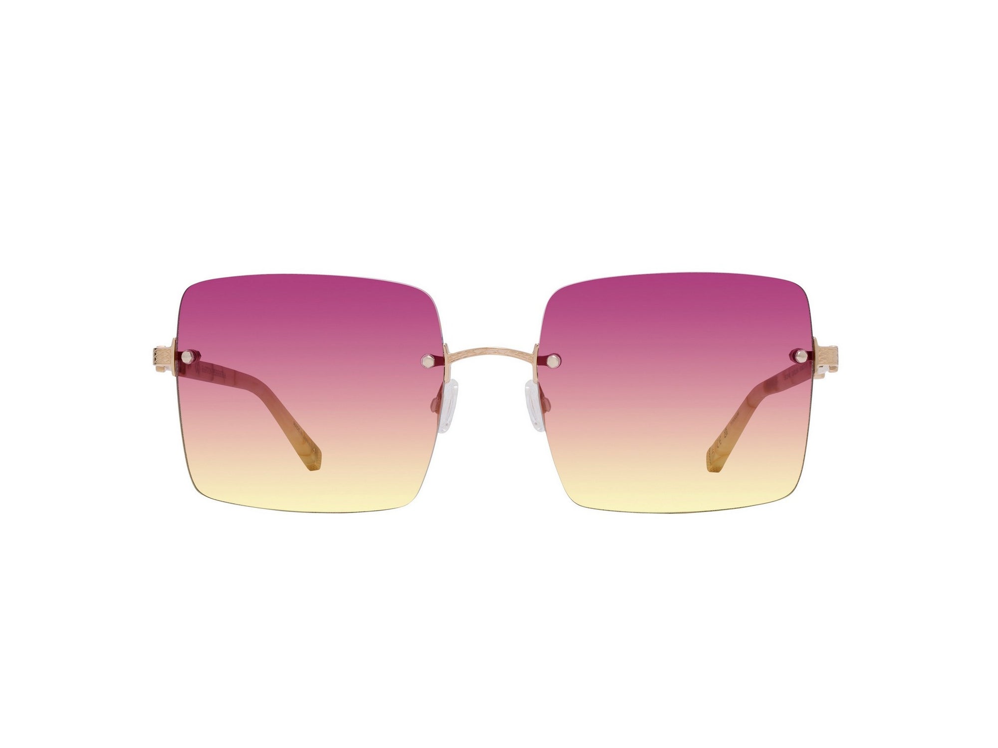 Sunglasses Roxanne - Shiny Endura Gold & Gradient Bordeaux